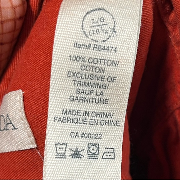 Nevada Rust Red Utility Button-Up Shirt Jacket L Military-Inspired Workwear - Picture 3 of 12